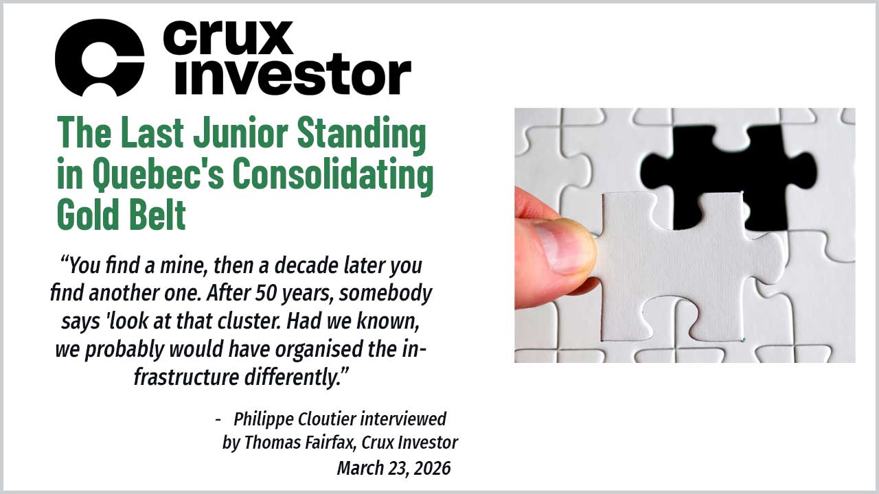 Cartier Resources: The Last Junior Standing in Quebec’s Consolidating Gold Belt – Crux Investor